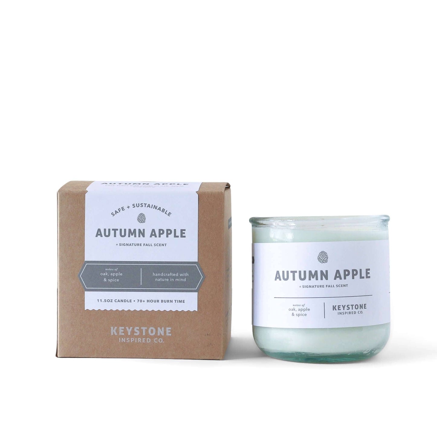 Eco-friendly Autumn Apple | Fall Collection | 11.5 oz glass Candle