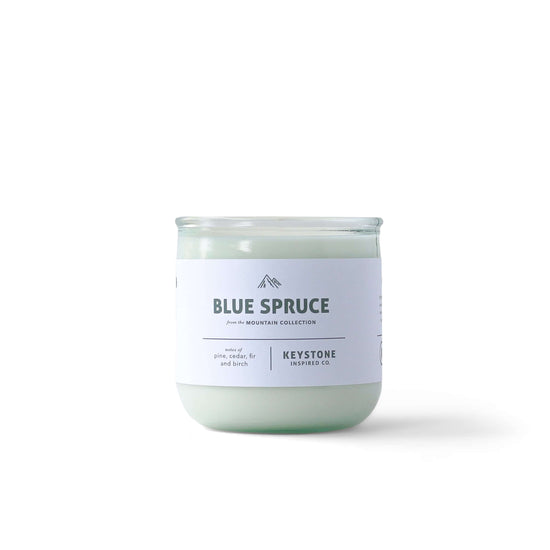 Eco-friendly Blue Spruce | Mountain Collection | 11.5 oz glass candle