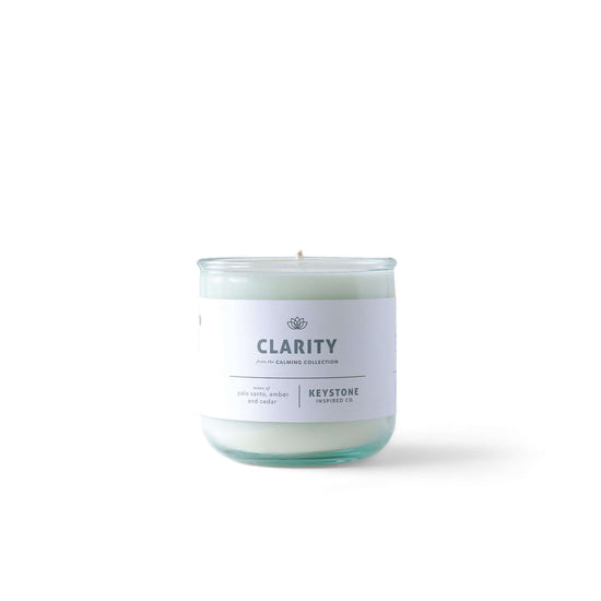 Eco-friendly Clarity | Calming Collection | 11.5 oz glass Candle
