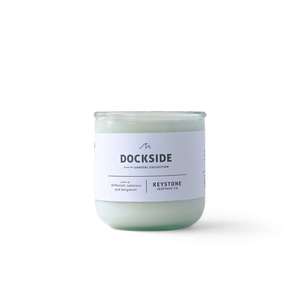 
                      
                        Eco-friendly Dockside | Coastal Collection | 11.5 oz glass candle
                      
                    