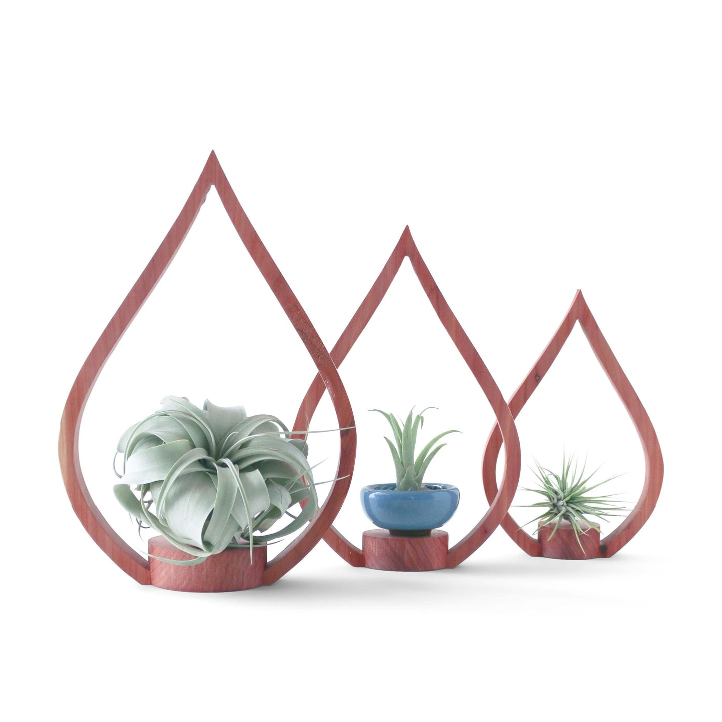 Load image into Gallery viewer, Cedar Flame Tabletop Plant Holder