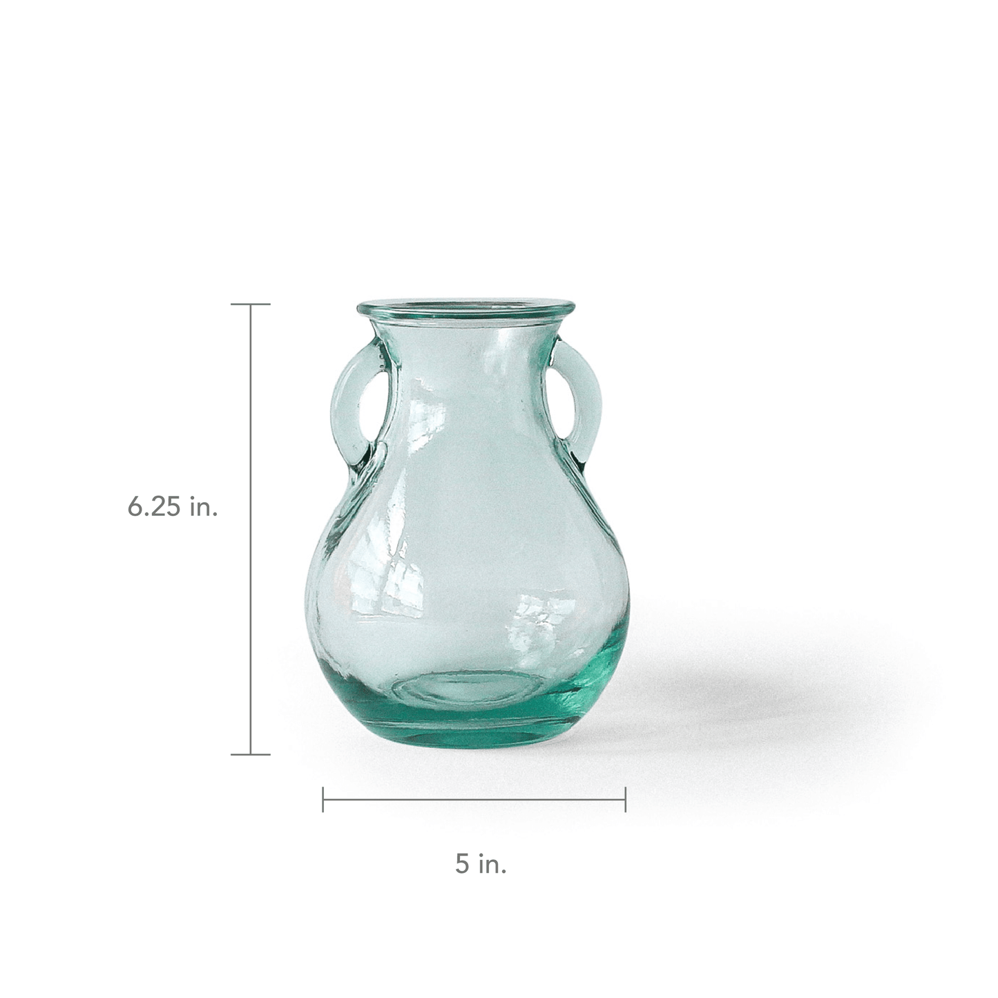 100% Recycled Spanish Handle Vase
