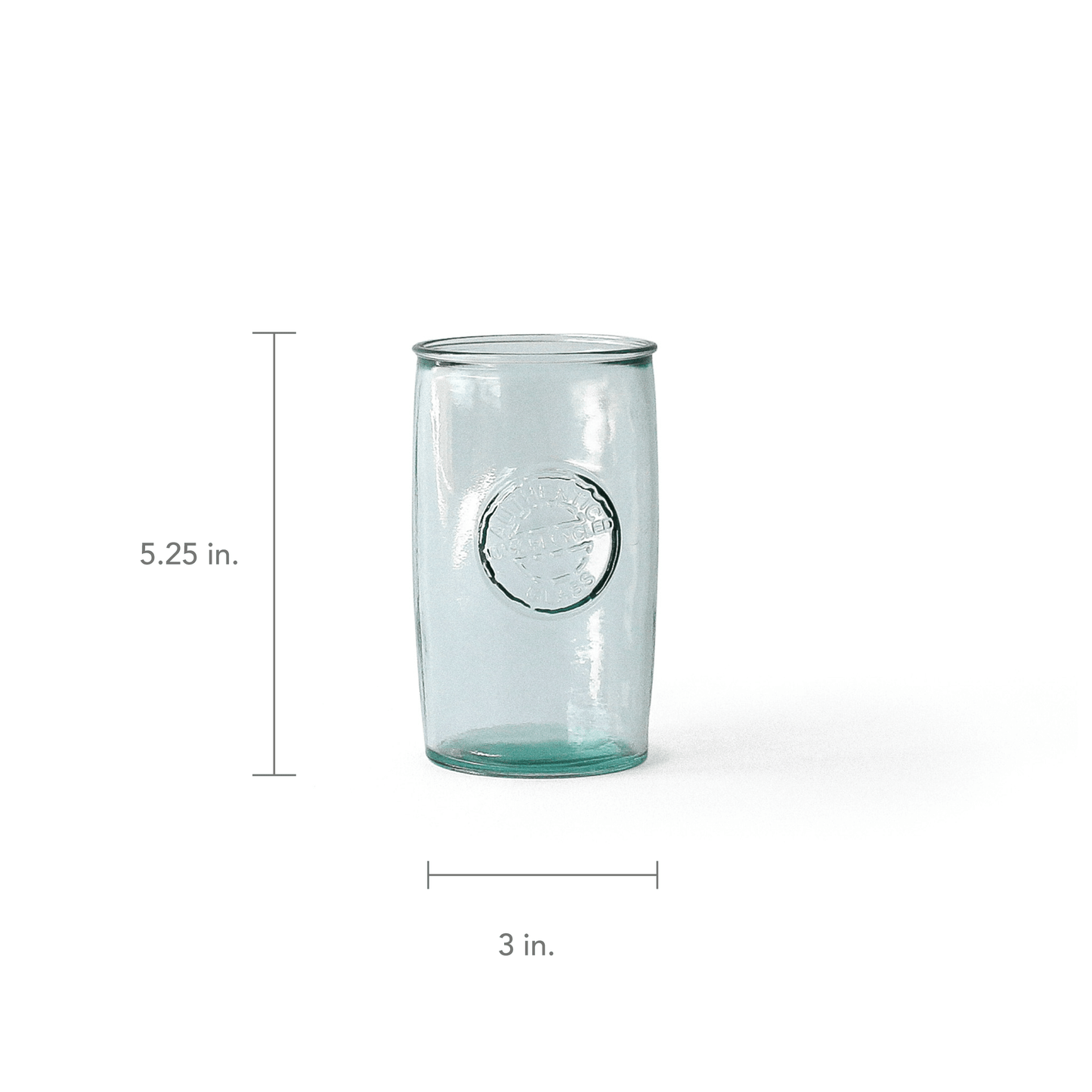 100% Recycled Spanish 16 oz. Glass