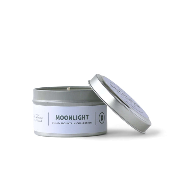Eco-friendly Moonlight | Mountain Collection | 4 oz tin candle