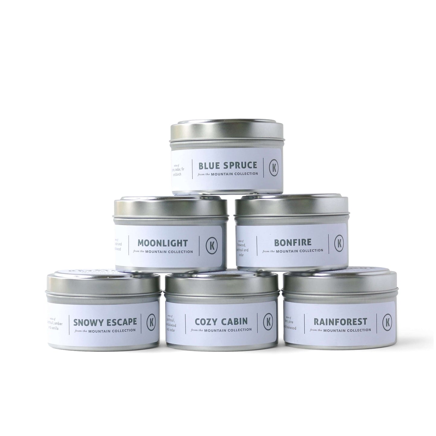 Eco-friendly Mountain Collection Set | Tins Candle