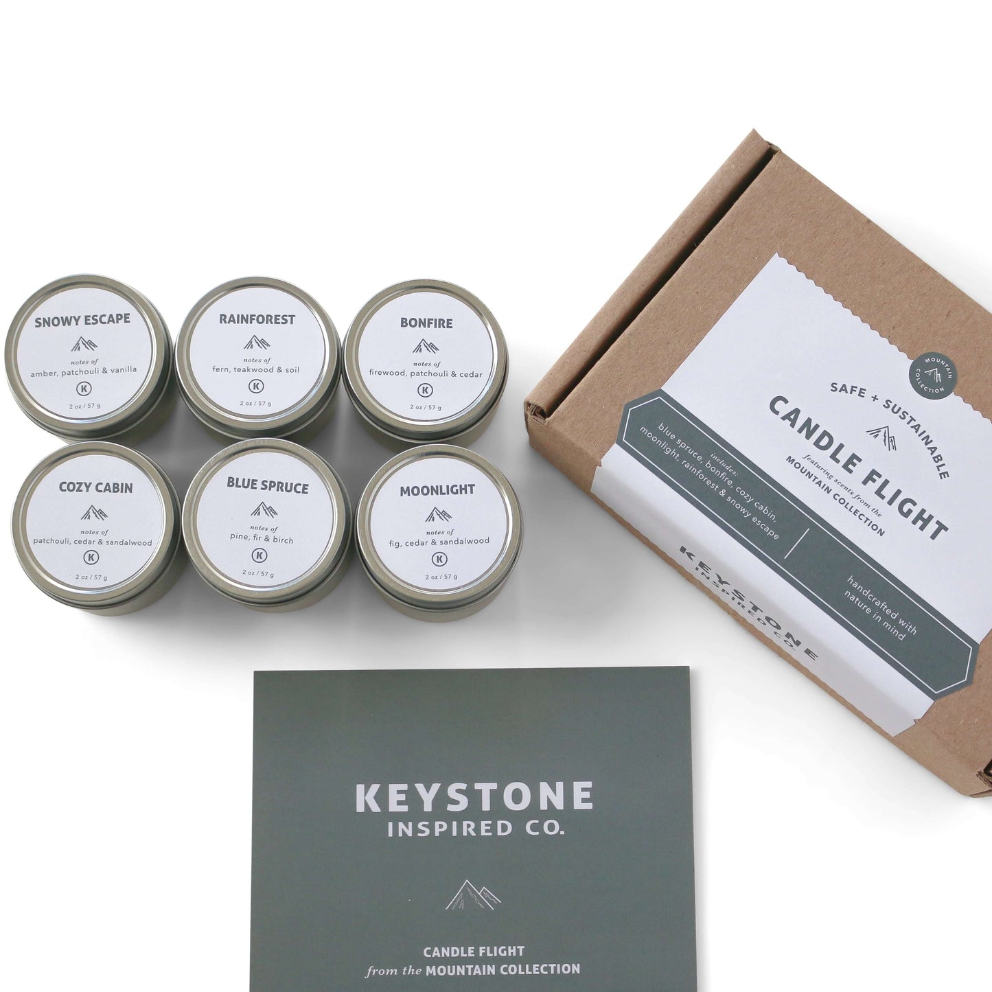 Eco-friendly Candle Mountain Collection Flight & Gift Card Bundle