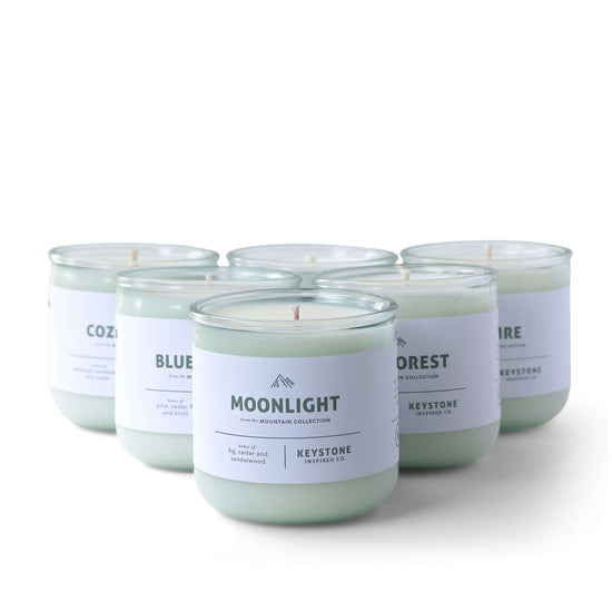 Eco-friendly Mountain Collection Set | Glass Candle