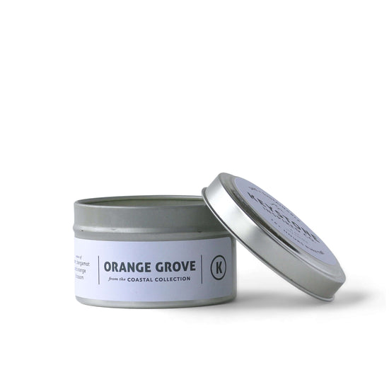 Eco-friendly Orange Grove | Coastal Collection | 4 oz tin candle